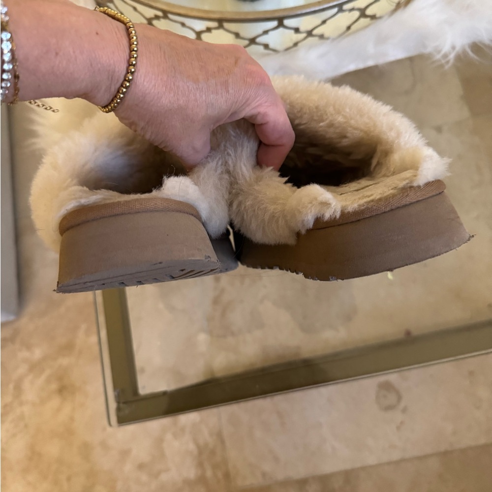 UGG Australia Disquette Platform Slippers Chestnut, Sz 9 - Picture 10 of 10